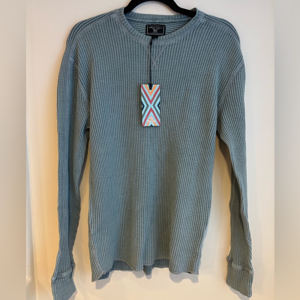 True Grit Blue Crew Neck Sweater